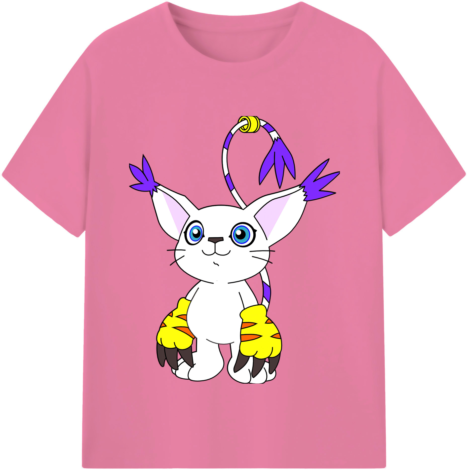 （画像用） Digimon デジタルモンスター/デジモン 綿100％半袖Tシャツ（フロントプリント）